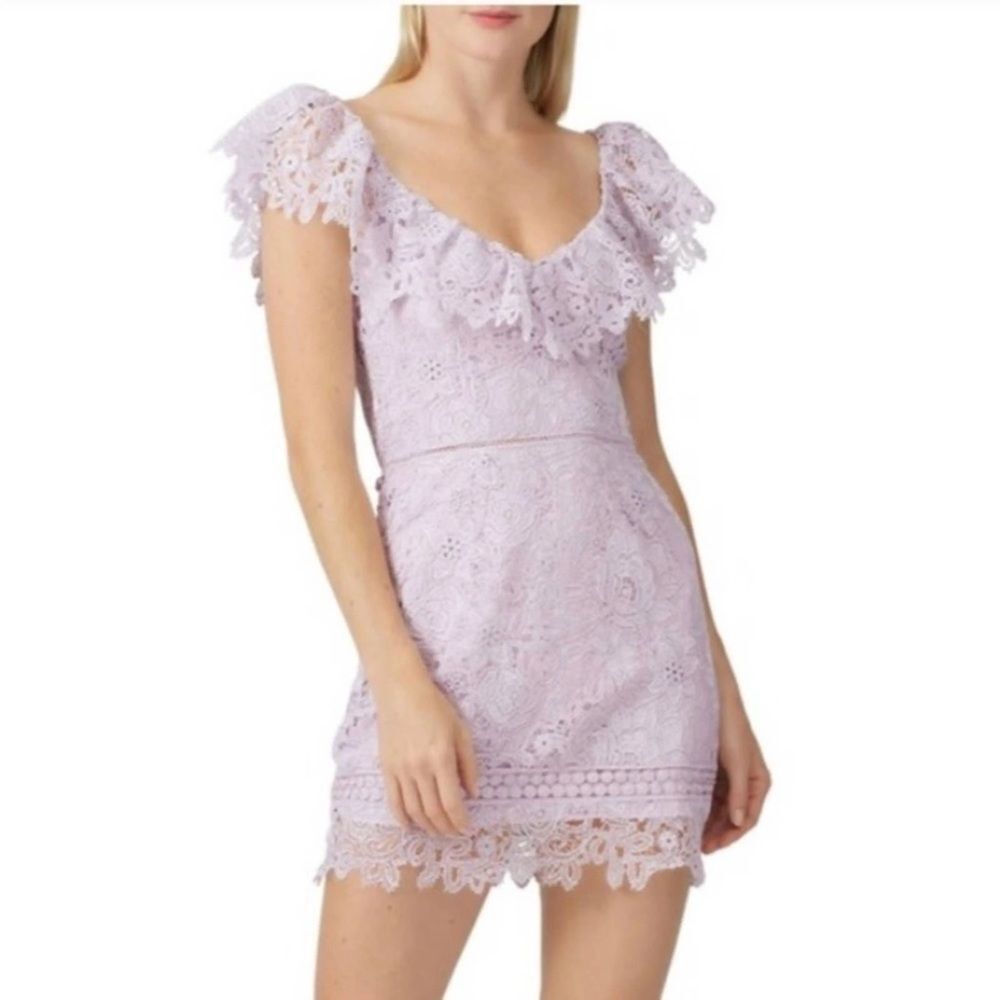 Saylor Adwoa Mini Dress in Lavender Purple size M